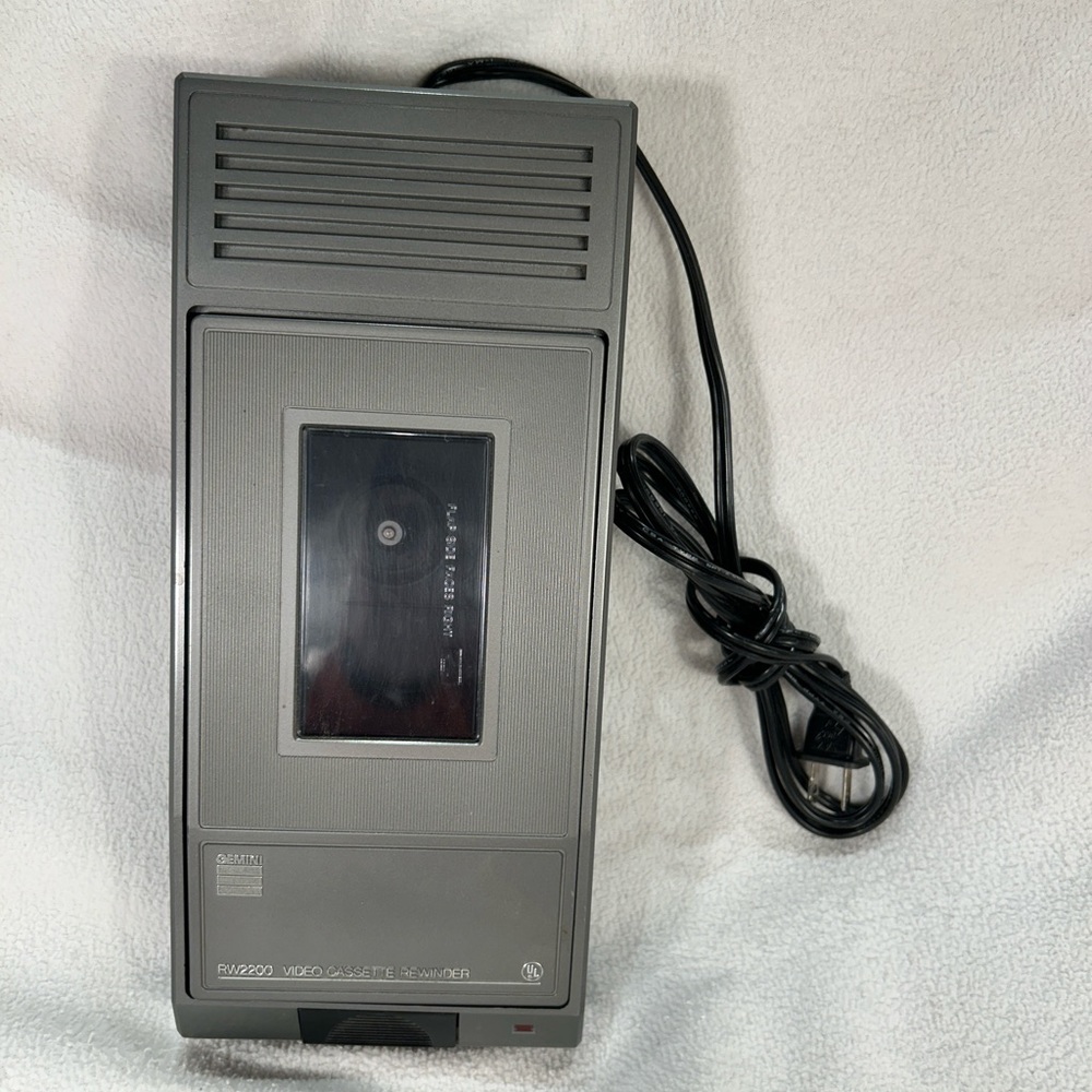 Vintage Gemini RW2200 Video Cassette VHS Tape Rewinder TESTED